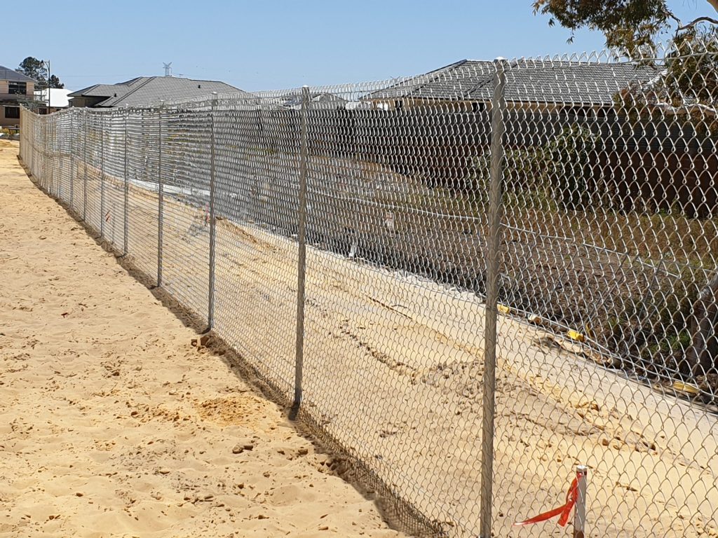 Subdivision chainwire fencing
