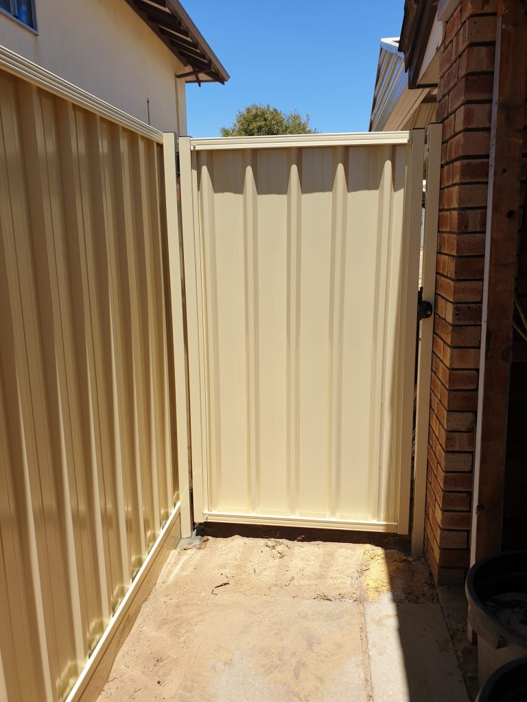 Colorbond fence and gate