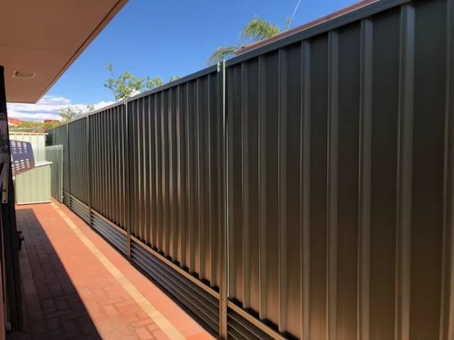 A new colorbond fence in Perth